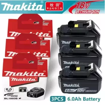2025 Original/Genuine Makita 6Ah/5Ah/2Ah for Makita 18V Battery BL1860 BL1850B BL1850 BL1840 BL1830B Replacement Lithium Battery