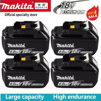 2025 Original/Genuine Makita 6Ah/5Ah/3Ah for Makita 18V Battery BL1860 BL1850B BL1850 BL1840 BL1830B Replacement Lithium Battery