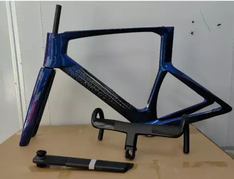 2025 style foi-l road bike carbon frameset bb86 disc cycling bike frame+handlebar+seatpost chameleon color made in taiwan
