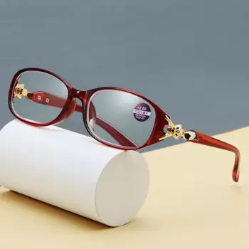 2025 Women Fox Anti-Blue Reading Glasses Ladies Fashion Presbyopic Eyeglasses Computer Prescription Eyewear +1.0~+4.0 MYT_0495