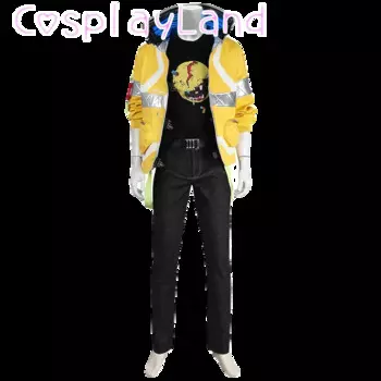 2077 David Martinez Cosplay Costume Game Punk Runners Yellow Jacket Halloween Carnival Costume Comic Con Cos Roleplay Men Suit