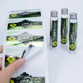 20 0 pieces.Custom.Custom High Quality Vial Label Sticker Adhesive Shiny Silver 2ml 3ml 5ml Tubes Labels Waterproof Sticker Labe