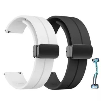 20/22mm Band For Samsung Galaxy watch 6/4/5 pro/classic/gear s3/active 2 Magnetic Buckle Bracelet For HUAWEI Watch GT 2/4 Strap