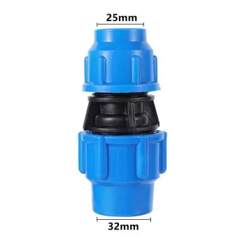 20/25/32/40/50 мм, PE, труба, быстроразъемный коленчатый соединитель, Редукционный соединительный элемент водопроводной трубы, пластиковые фитинги из ПВХ