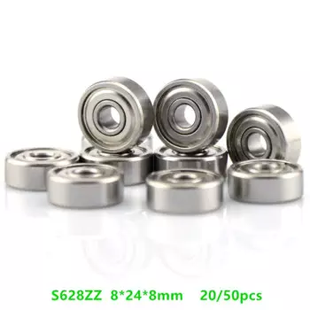 20/50 шт ABEC-5 S628ZZ S628 ZZ 8*24*8 мм шарикоподшипник из Нержавеющей Стали Миниатюрные Глубокие шаровые подшипники 8x24x8 мм