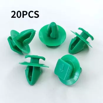 20/50 шт., зеленые автомобильные дверные колеса, украшение для бровей, зажимы для доски, универсальные зажимы для Jeep Renegade Cherokee Fiat, пластиковая автозастежка