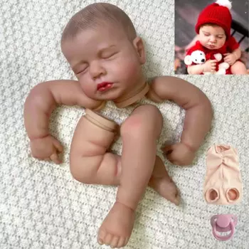 20 дюймов уже окрашенная кукла-реборн в комплекте LouLou с корневыми ресницами в сборе, сделай сам, виниловая кукла, части, тканевый корпус в комплекте