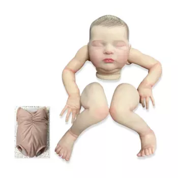 20-дюймовый уже окрашенный комплект куклы Bebe Reborn Laura, спящая кукла, сделай сам, пустые детали куклы, 3D живопись, видимые вены, настоящий детский комплект