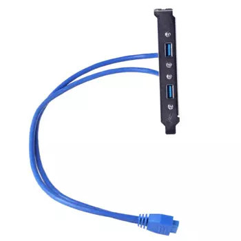 20-контактный двухпортовый Кабельный разъем USB 3,0, Расширьте порт USB 3.0 на материнской плате для компьютера