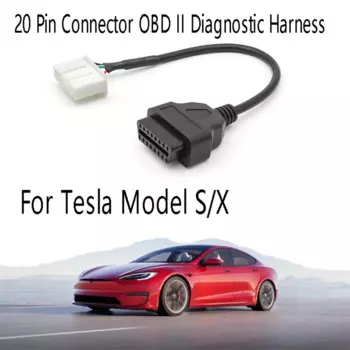 20-контактный разъем OBD II для диагностического кабеля Tesla Model S/X