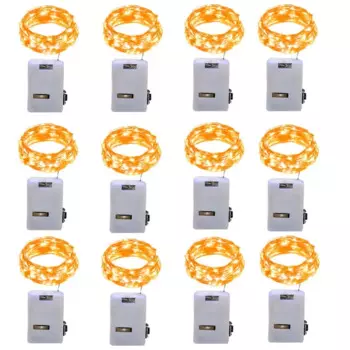 Гирлянда из медной проволоки, 20 шт., сказочные огни, 1/2/3 м, Рождественская елка, Декор, рождественские подарки на свадьбу, вечеринку, «сделай сам» с батареей