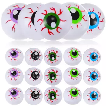 20 Pcs Kids Gifts Plastic Eyeballs Toy Decor Halloween Decoration Semicircle Party For Crafts Pp Favor Fake Toys Child False