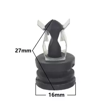 20 пластиковых зажимов для Volkswagen, металлическое основание, фиксированная верхняя крышка двигателя, капот, резиновое кольцо, изоляционные крепления