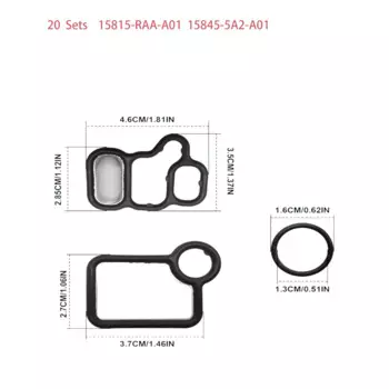 20 Sets 15815-RAA-A02 15832-PNA-003 15845-RAA-A01 91319-PAA-A01 high qualityGasket Solenoid Spool Valve Filter Solenoid Kit O-Ri