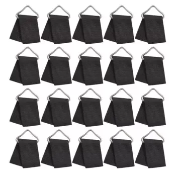 20 Sets Special Ring for Trampoline Versatile Parts Outdoor Rings Metal Triangle Portable Buckles The V-shaped Accessories