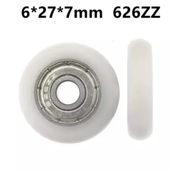 20 шт./100 шт. 6*27*7 мм 626ZZ подшипник с пластиковым шкивом POM Shell Сферический 3D-принтер гравировальный станок направляющее колесо