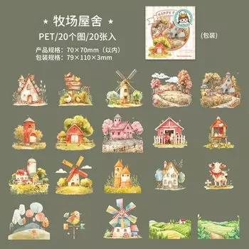 Стикеры для скрапбукинга Alideco Happy Little Farm