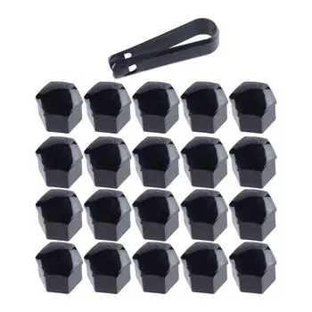 20 шт., 22 мм черные колпачки для защиты болтов и гаек колес, подходит для Land Rover Range Rover Sport Vauxhall Insignia Buick Regal