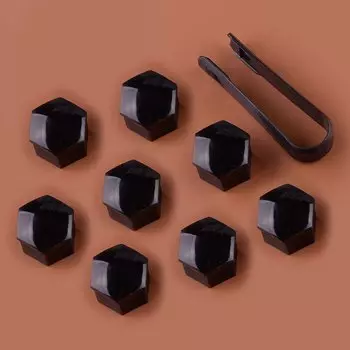 20 шт., 22 мм, винт ступицы автомобиля, пылезащитный чехол, гайка колеса, болт, крышка, защитная крышка, подходит для Land Rover Vauxhall Buick, глянцевый черный ABS