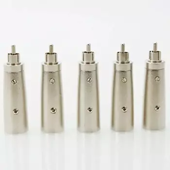 20 шт. 3-контактный Штекерный разъем XLR к аудиоразъему RCA