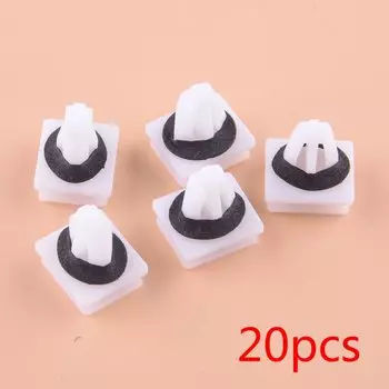 20 шт. 91504SP1003 Автомобильная боковая юбка, зажим, порог панели, молдинговая накладка, крепление, подходит для Honda HR-V Civic, CR-V Odyssey Acura