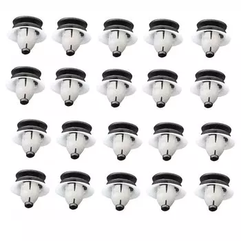 20 шт., автомобильные пластиковые клипсы для отделки салона, панели, дверные карты, столб 30653441 для Volvo S80 S60 S40 XC90 XCV60, аксессуары