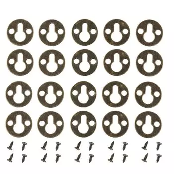 20 шт., бронзовые Висячие Крючки с винтами, 25 мм