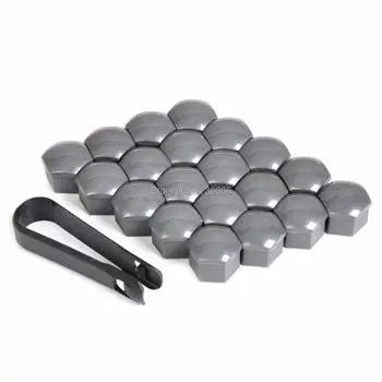 20 шт. центральные колпачки для колесных гаек 321 601 173A Z37, 321601173 A & REMOVAL ИНСТРУМЕНТ Для Audi A1 A3 A4 A5 A6 A7 A8 Q5 Q7