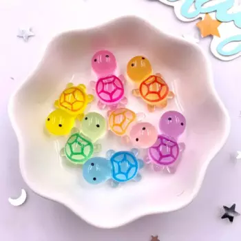 20 шт. Фигурки черепах из смолы Diy Super Paradise
