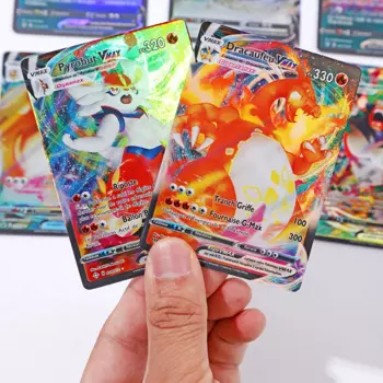 20 шт. французские карты покемона GX Vmax MEGA Charizard Pikachu Carte, игра Покемон, Боевая карта, сверкающие карты