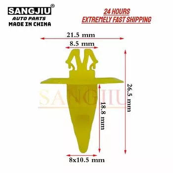 20 шт., клипсы для крыльев Toyota Land Cruiser Lexus 90467-08196