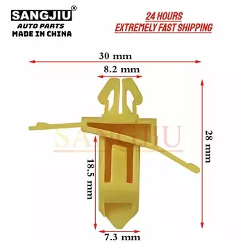 20 шт., клипсы для Toyota Lexus 75398-60021 7539860020