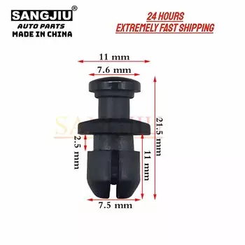 20 шт., клипсы для защиты от брызг, совместимые с Honda Acura Accord CRV Odyssey preвстроенный Legend Motorcyclr CB250 CBR 90657-SB0-003