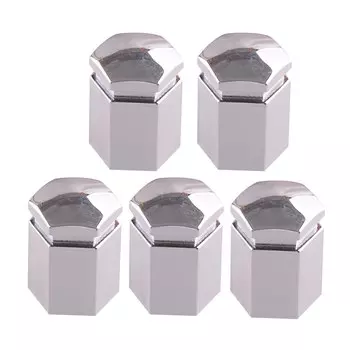 20 шт./компл. 17 мм колесные гайки, болты, крышки, подходят для Vauxhall Opel, серебристый пластик