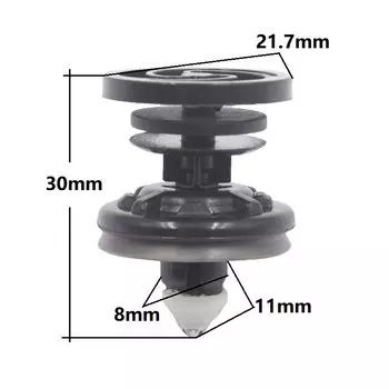 20 шт. крепежные заклепки для отделки дверной панели, фиксаторы для Audi Volkswagen Touran Sagitar Passat B6 Polo Golf