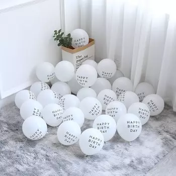20 шт. латексных шаров "Happy Birthday To You"