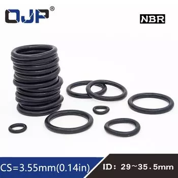 20 шт./лот резиновое кольцо NBR уплотнительное кольцо Нитриловое cs3.55 мм ID29/30/30.5/31.5/32.5/33.5/34.5/35.. 5 мм уплотнительное уплотнение масляного износа прокладка шайба