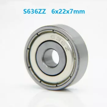20 шт./лот S636ZZ S636 ZZ 6*22*7 мм миниатюрные подшипники из нержавеющей стали с глубоким желобом 6x22x7 мм 636 636ZZ