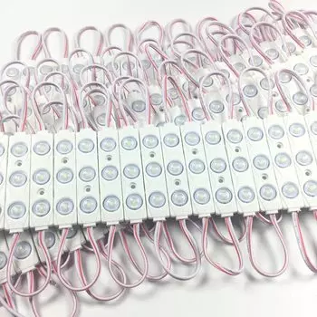 20 шт./лот, светодиодные модули SMD 2835 1,5 Вт 12 В постоянного тока, модули с линзой, светодиодная подсветка для рекламного дизайна, баннера магазина