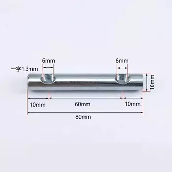 20 шт. M6 M8 двойное отверстие длинная шлицевая цилиндрическая гайка для крепежа болт мебельная кровать кабинет стул