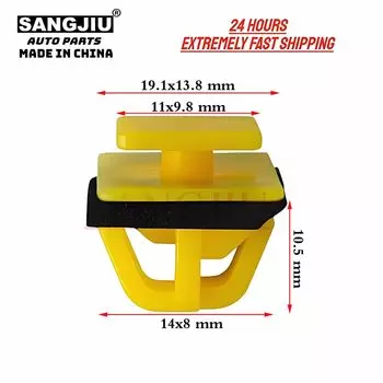 20 шт., молдинговые зажимы для боковой отделки Hyundai Kia Tucson XG350 XG300 Accent Santa Fe Tiburon 87758-35000