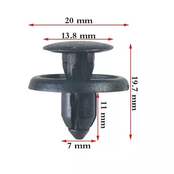 20 шт., накладки на крылья двигателя для Toyota