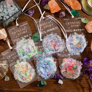 20 шт. наклейки хрустальные цветы CBTstationery