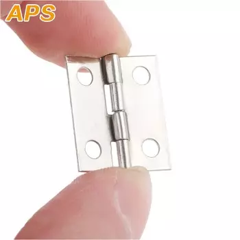 20 шт. петель + 80 шт. винтов, серебро/золото 18*16 мм, мини-петли для дверного шкафа, антикварные ювелирные изделия, деревянные ящики, петли, украшение мебели