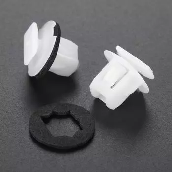 20 шт. Пластиковые Автомобильные заклепки, зажимы с отверстием 9 мм, автомобильная Арка колеса, зажимы для внутренней отделки для Nissan Juke & X-Trail T31, автомобильные заклепки для литья крыльев