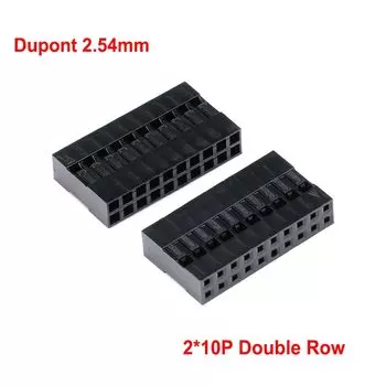20 шт. Пластиковые разъемы Dupont 2.54 мм 10P 2*10P