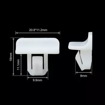 20 шт., пряжка передней решетки автомобиля, винты для защиты заднего бампера, позиционирующий крепеж 68225214 АА для Chrysler Auto Clip Аксессуары