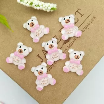 20 шт. резиновые мультяшные медвежьи кабошоны TSXJY