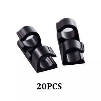 20 шт. самоклеящиеся зажимы для кабеля с линией даты, органайзер, фиксатор, держатель для проводов, управление шнуром, аксессуары для автозажимов CHIZIYO