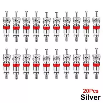 20 шт., шина из сплава для автомобиля, грузовика, стержень клапана, часть сердечника, запасная шина, стержень клапана из цинкового сплава, часть сердечника, автомобильные аксессуары